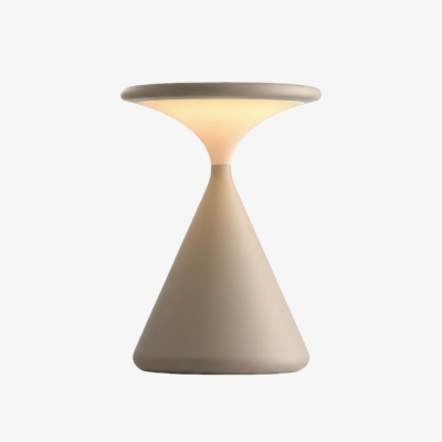 L&aacute;mpara de mesa LED port&aacute;til Nomade: dise&ntilde;o moderno de silueta minimalista para el patio de casa N40