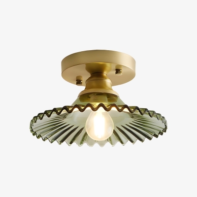 L&aacute;mpara de techo decorativa Petalyn: estilo p&eacute;talo vintage para pasillos N60