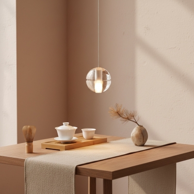 Lorivo Dekorative Kristallkugel-Pendelleuchte mit Sterneneffekt f&uuml;r Lounge-Bereiche