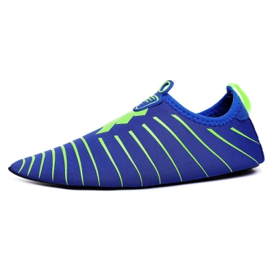Summer beach shoes blue green