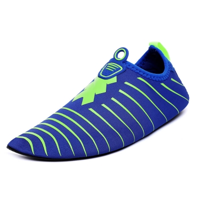 Summer beach shoes blue green