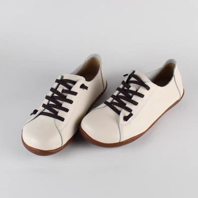 Mocassini in pelle fatti a mano, scarpe da donna vintage