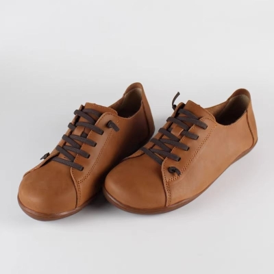 Mocassini in pelle fatti a mano, scarpe da donna vintage