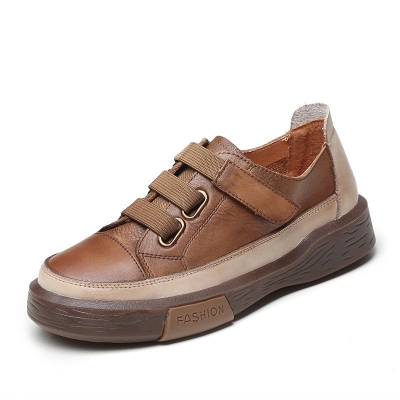 Zapatillas planas de piel para mujer: antideslizantes y c&oacute;modas para el d&iacute;a a d&iacute;a.