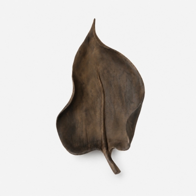 Sculptural Wooden Leaf Wall Decor