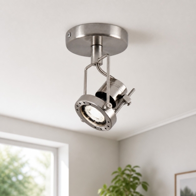 Bauhaus Brushed Nickel Adjustable Spotlight