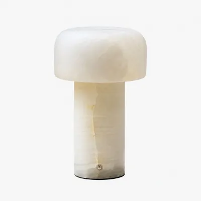 Sculptural Stone Cordless Table Lamp