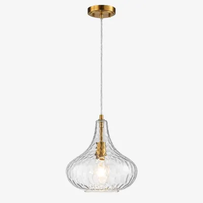 Vintage-Glas-Pendelleuchte mit verstellbarer H&ouml;he