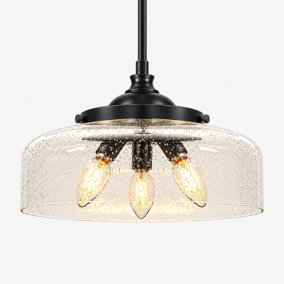 Vintage verstellbare Glas-Pendelleuchte