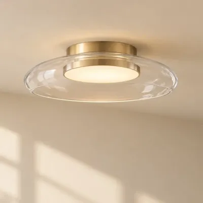 Plafonnier moderne en verre