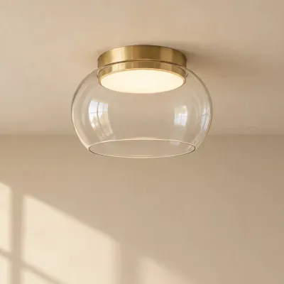 Plafonnier moderne en verre