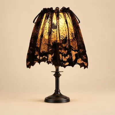 Nappes et rideaux de porte en forme de toile d'araign&eacute;e pour Halloween