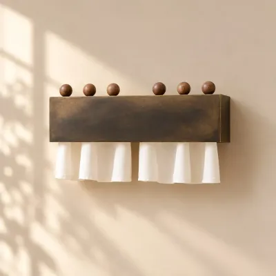 Applique murale vintage en cuivre massif