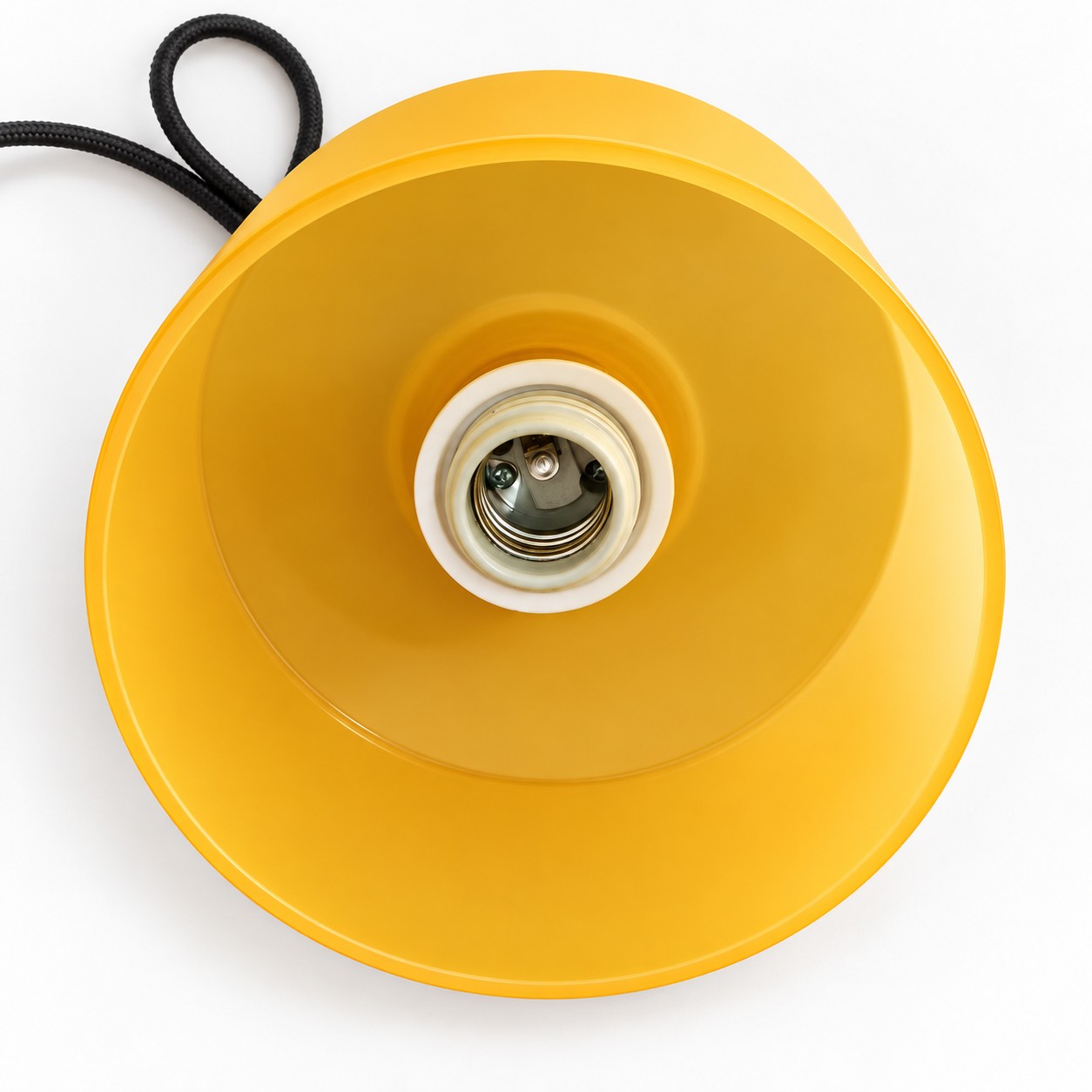 Mid‑Century Macaron Plug‑in Swag Pendant Light - Colorful Shade Hanging Lamp for Home Decor