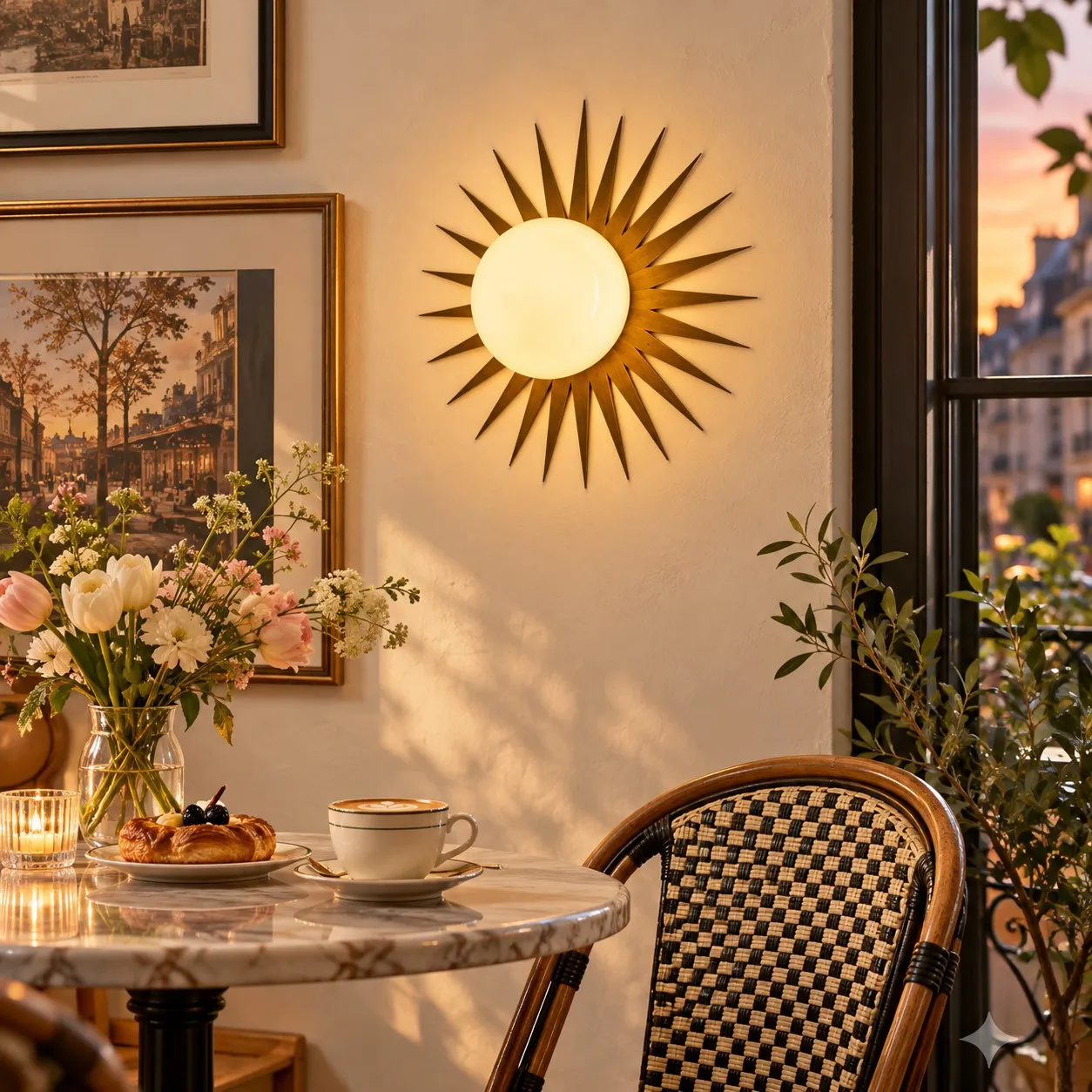 Solid Brass Modern Hallway Wall Lamp