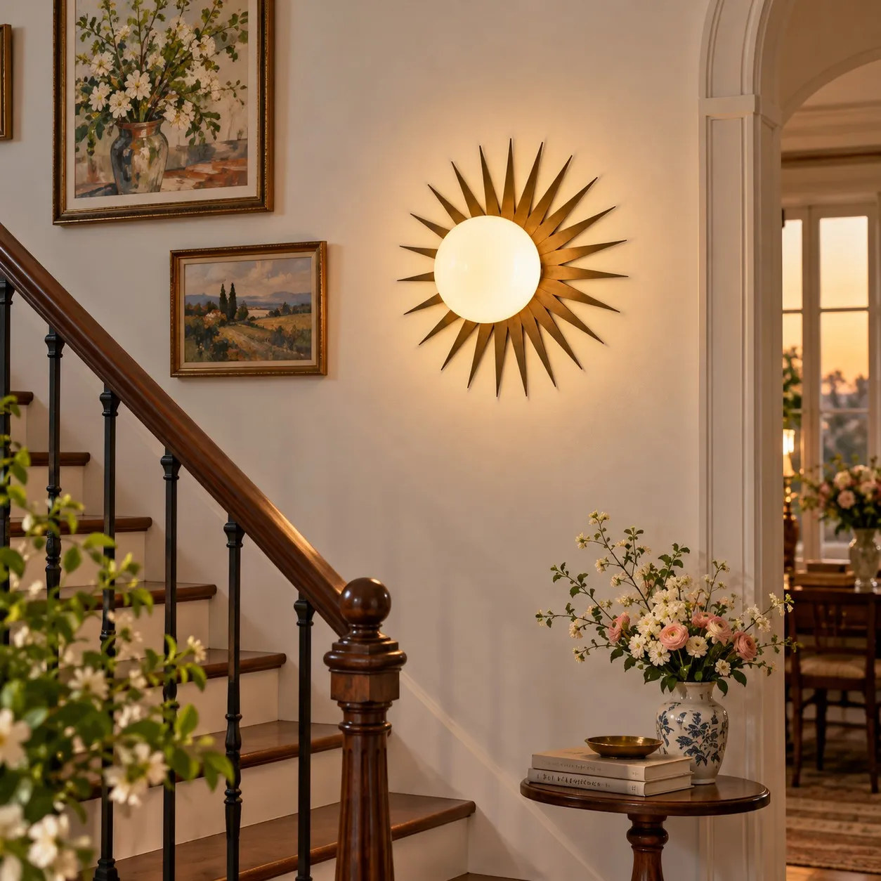 Solid Brass Modern Hallway Wall Lamp