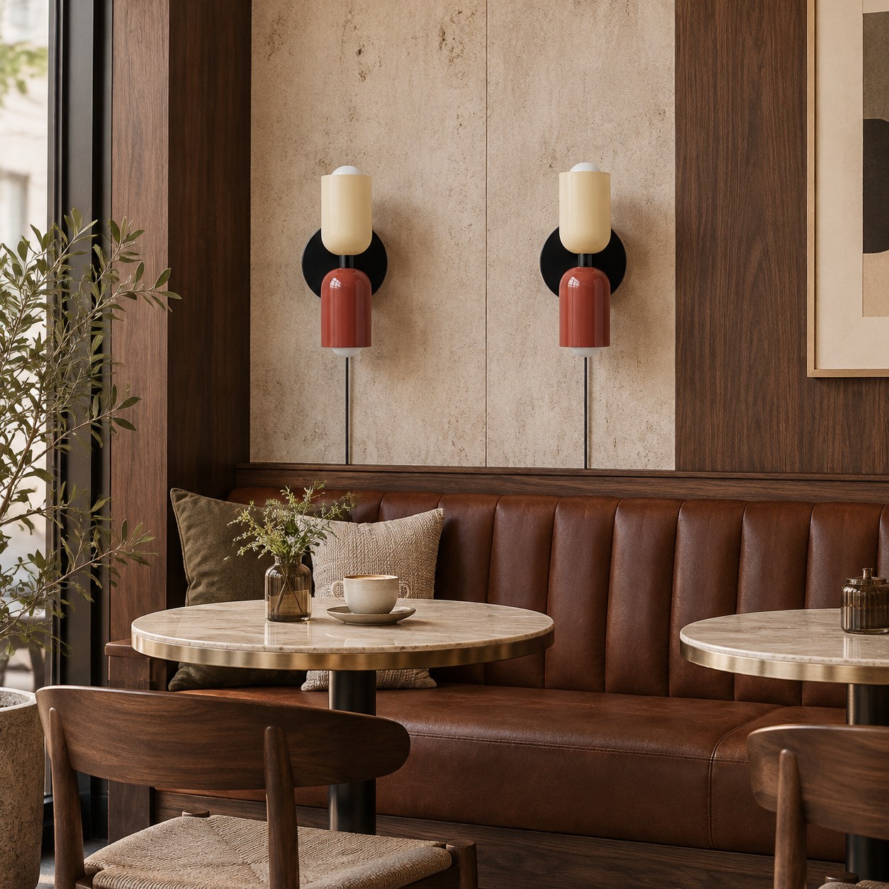 Couleur Double Up-and-Down Plug-In Wall Light