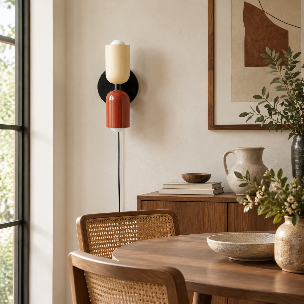 Couleur Double Up-and-Down Plug-In Wall Light
