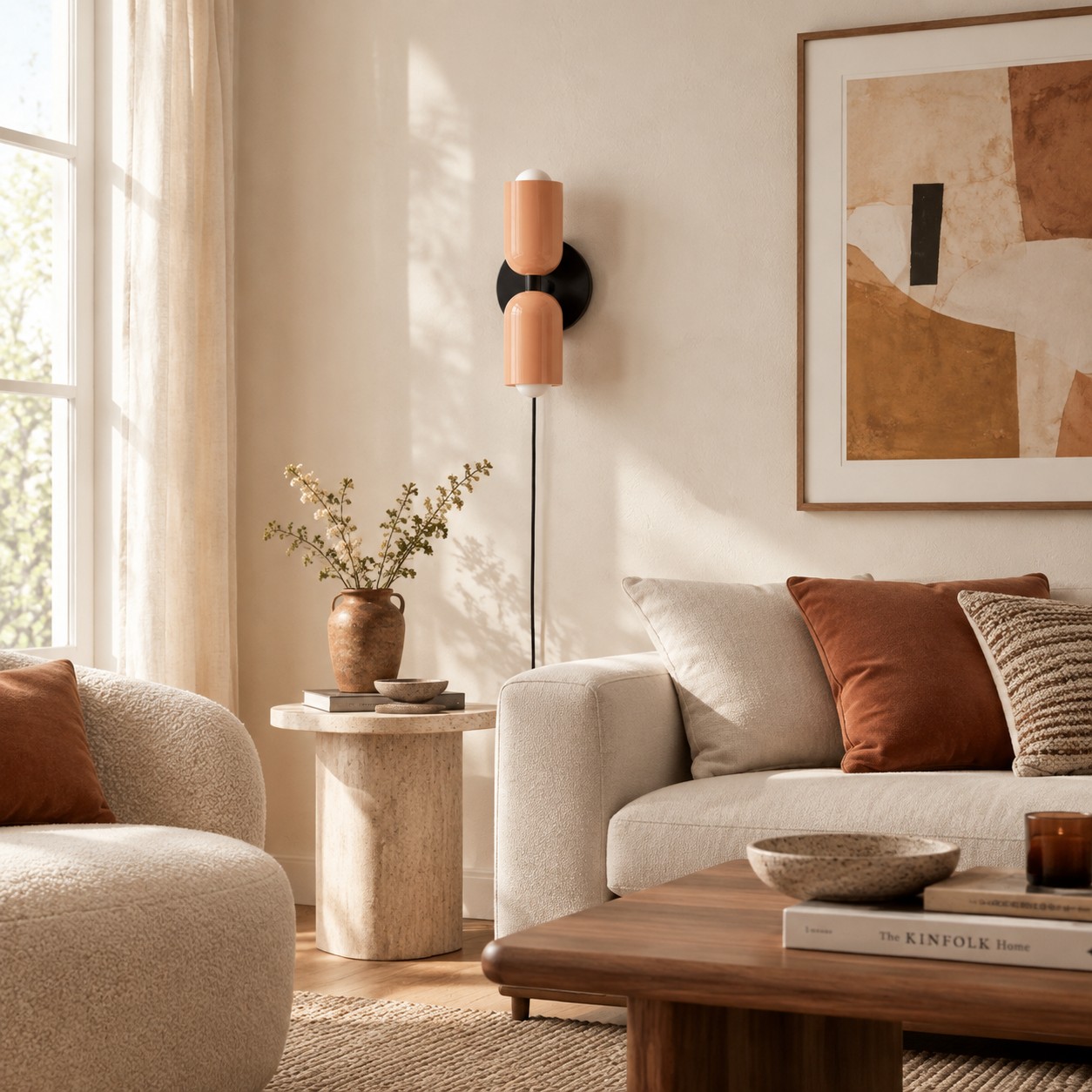 Couleur Double Up-and-Down Plug-In Wall Light