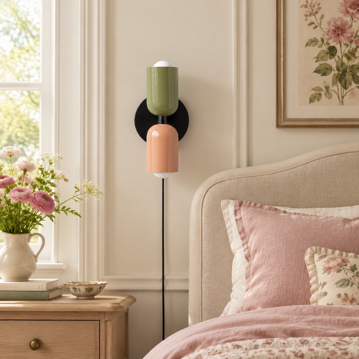 Couleur Double Up-and-Down Plug-In Wall Light