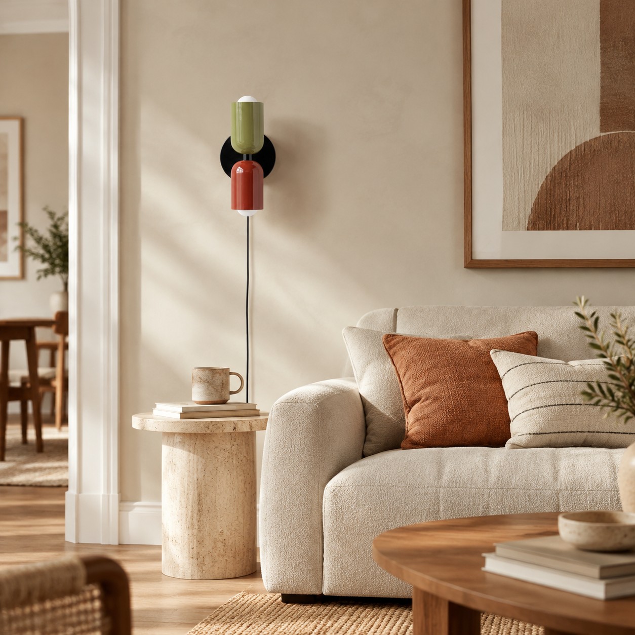 Couleur Double Up-and-Down Plug-In Wall Light