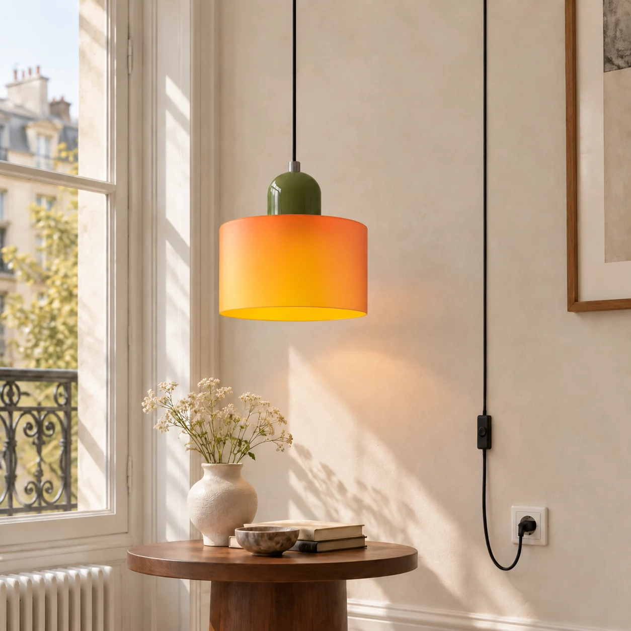 Suspension Macaron mid-century