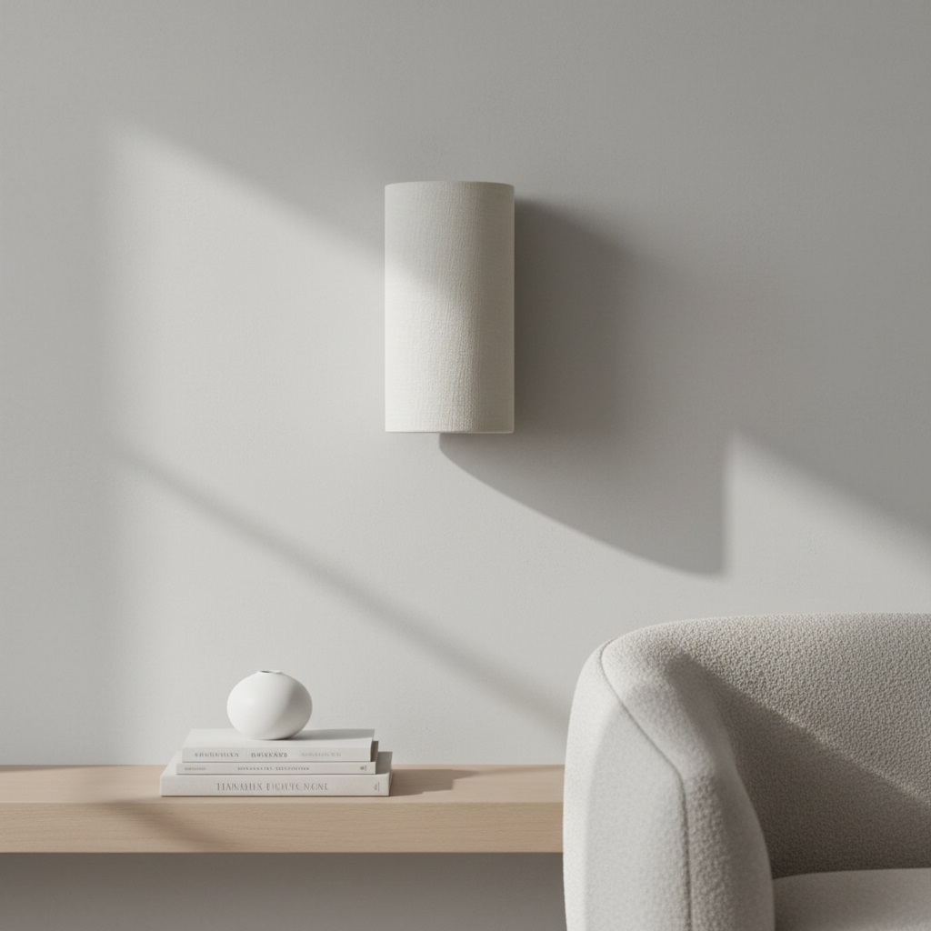 Linbron Wandleuchte aus Leinen, nat&uuml;rlicher Stoffschirm, moderne Wandleuchte f&uuml;rs Schlafzimmer