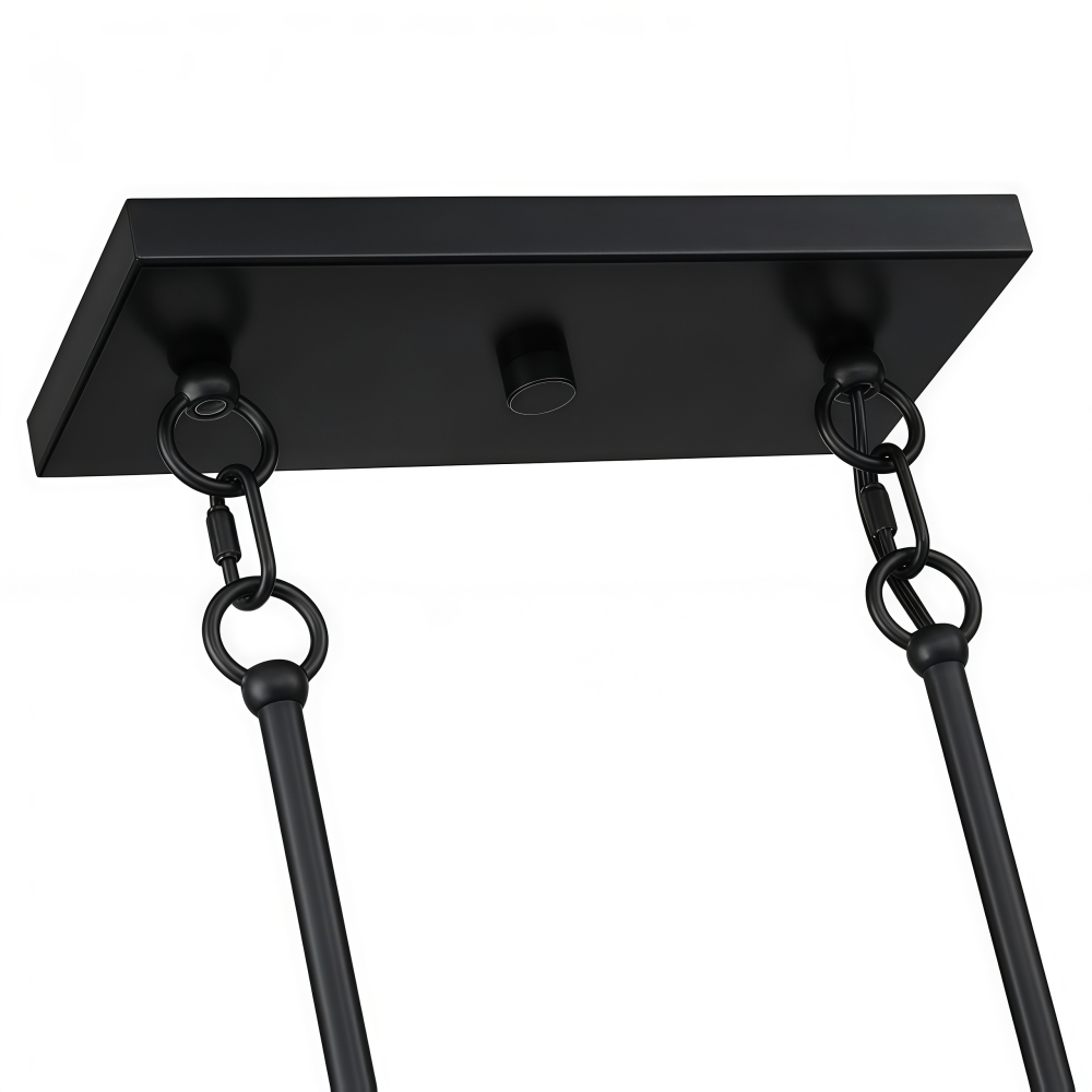Suspension Ravelo Rustic Drum au design sculptural en m&eacute;tal, id&eacute;ale pour les salles &agrave; manger et les salons.