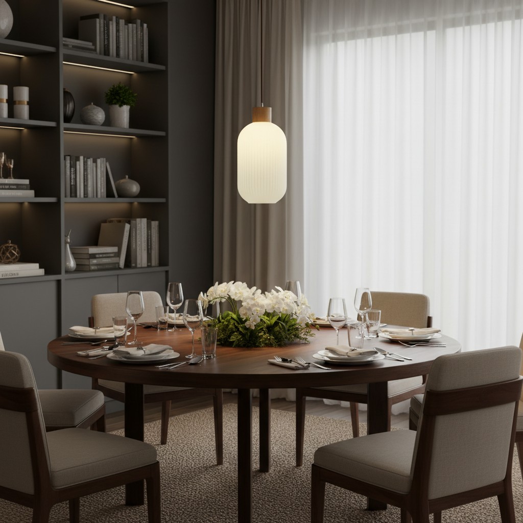 Opalyn Vintage Elegante Hanglamp van Melkwit Glas - Verlichting voor de Eetkamer