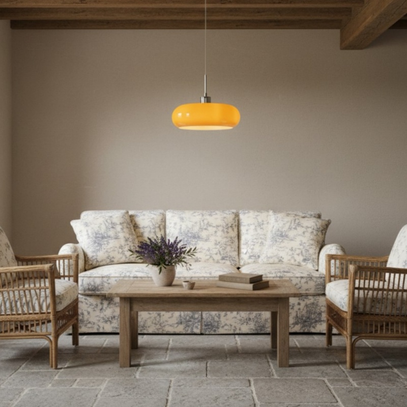 L&aacute;mpara colgante retro Potivus Glow: l&aacute;mpara colgante escultural para espacios habitables N36