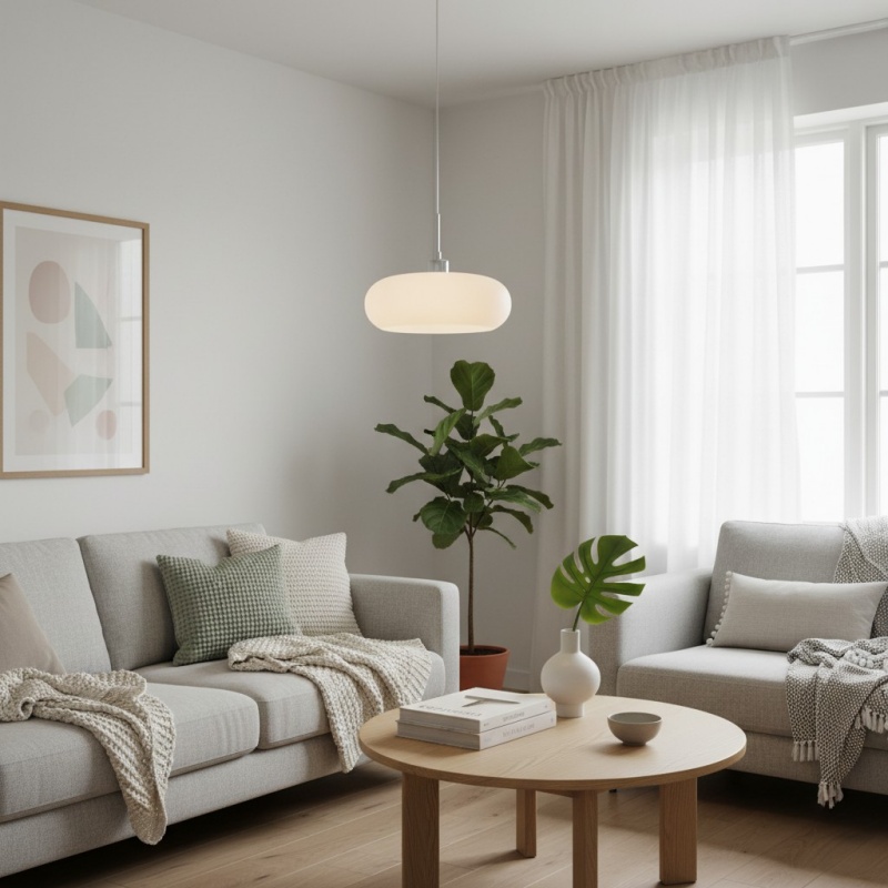 L&aacute;mpara colgante retro Potivus Glow: l&aacute;mpara colgante escultural para espacios habitables N36