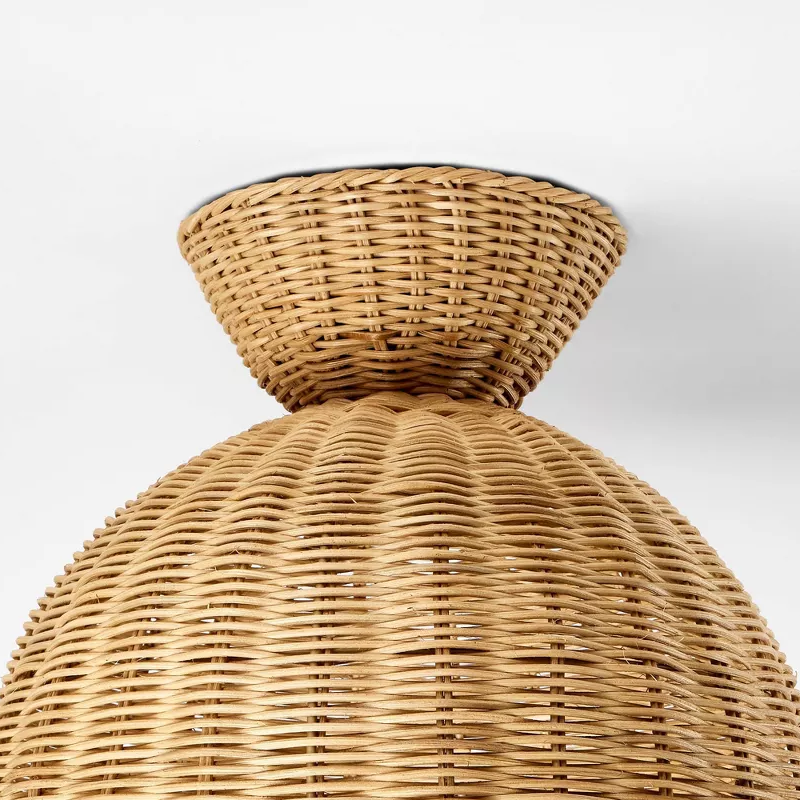 Plafonnier Rattalia - Design floral sculptural de style naturel pour &icirc;lot de cuisine