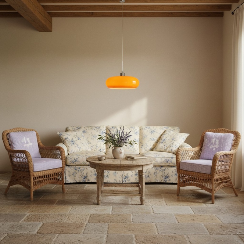 L&aacute;mpara colgante retro Potivus Glow: l&aacute;mpara colgante escultural para espacios habitables N36