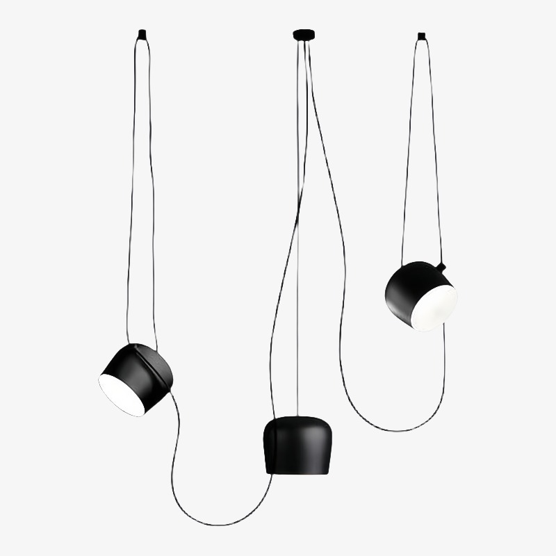 L&aacute;mpara colgante minimalista moderna y ajustable Axiomorna: elegante l&aacute;mpara colgante LED para cualquier espacio N02