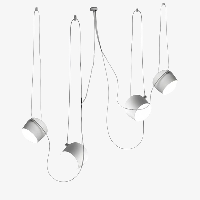 L&aacute;mpara colgante minimalista moderna y ajustable Axiomorna: elegante l&aacute;mpara colgante LED para cualquier espacio N02
