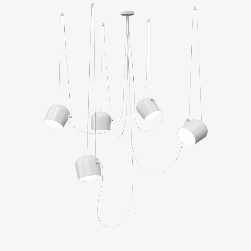 L&aacute;mpara colgante minimalista moderna y ajustable Axiomorna: elegante l&aacute;mpara colgante LED para cualquier espacio N02