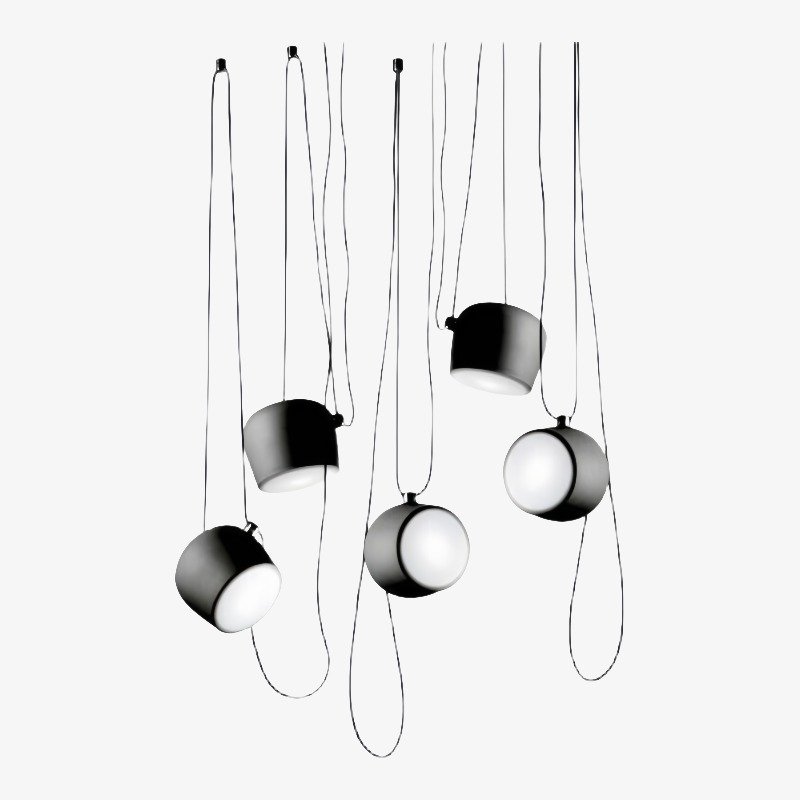 L&aacute;mpara colgante minimalista moderna y ajustable Axiomorna: elegante l&aacute;mpara colgante LED para cualquier espacio N02