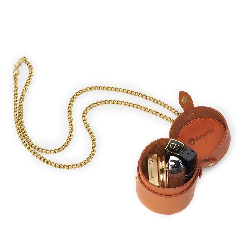 Leather Handmade Personalized Creative Mini Cylinder Bag