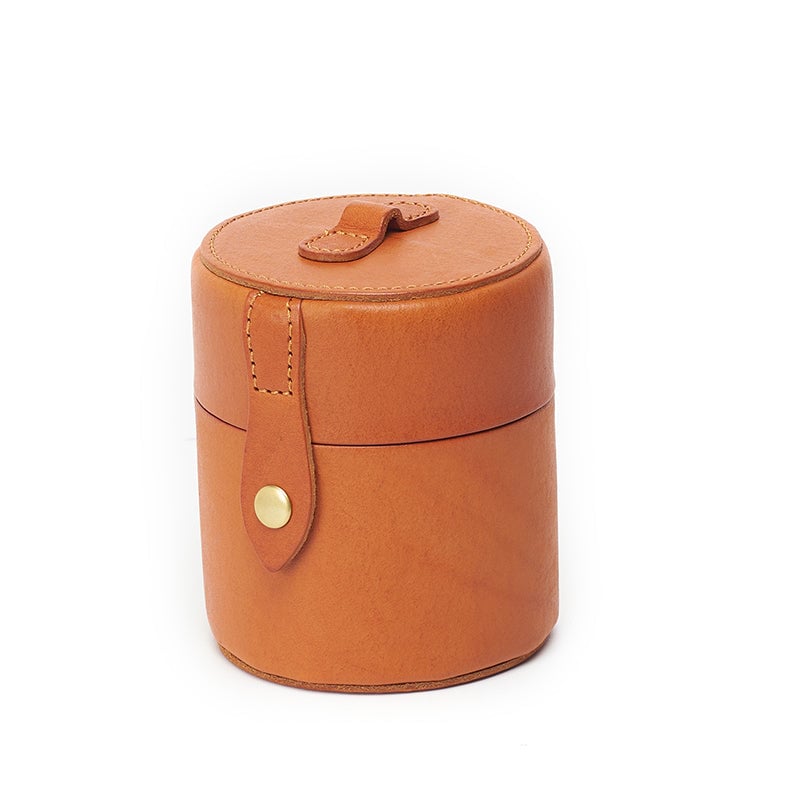 Leather Handmade Personalized Creative Mini Cylinder Bag