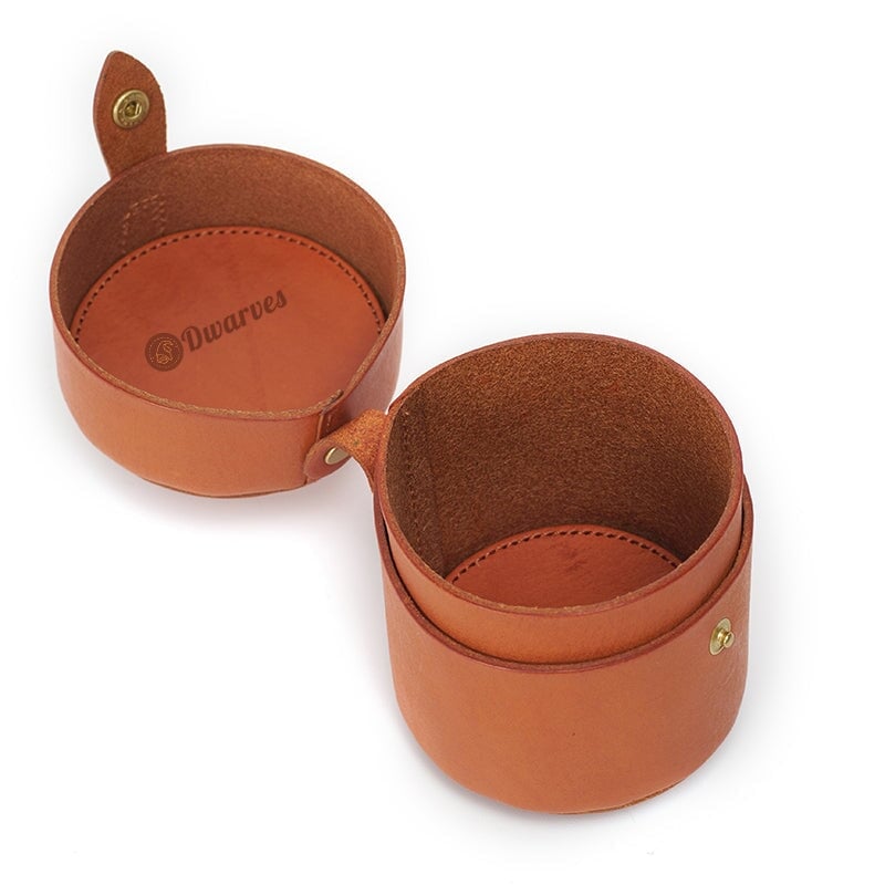 Leather Handmade Personalized Creative Mini Cylinder Bag