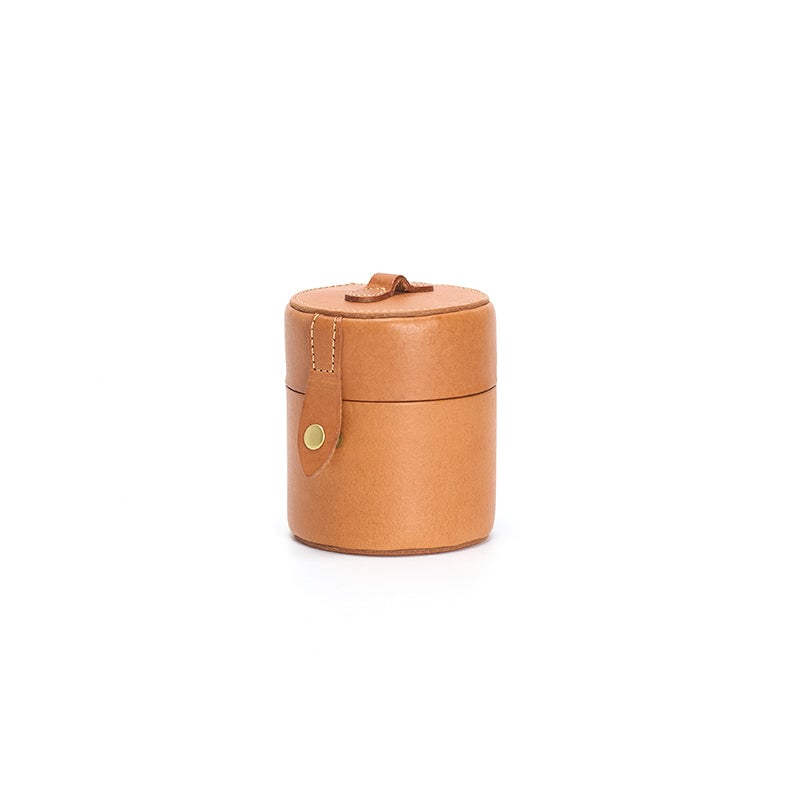Leather Handmade Personalized Creative Mini Cylinder Bag