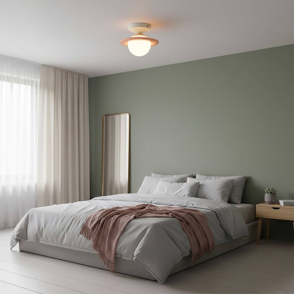 Olevira Moderne minimalistische farbenfrohe Deckenleuchte - Montage f&uuml;r Schlafzimmer oder Wohnzimmer