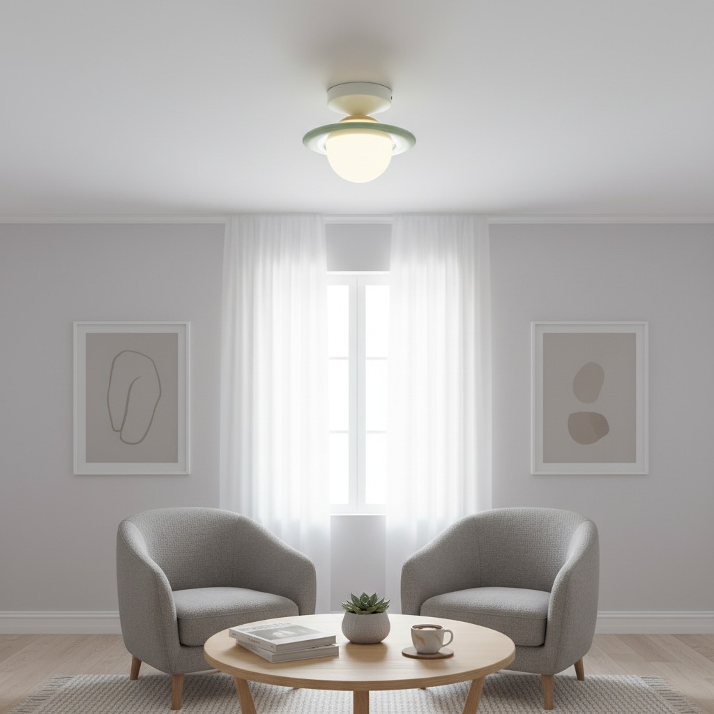 Olevira Moderne minimalistische farbenfrohe Deckenleuchte - Montage f&uuml;r Schlafzimmer oder Wohnzimmer