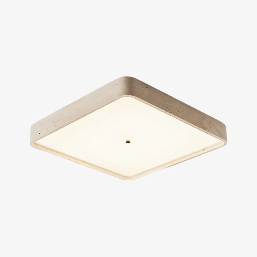 Zenthoris Travertin-Deckenleuchte, minimalistische Einbauleuchte &ndash; Moderne Ambientebeleuchtung f&uuml;r Flure