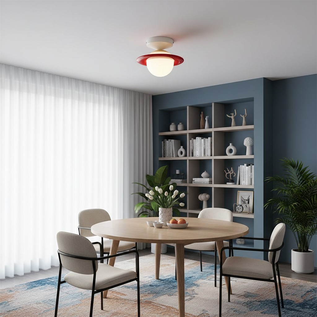 Olevira Moderne minimalistische farbenfrohe Deckenleuchte - Montage f&uuml;r Schlafzimmer oder Wohnzimmer