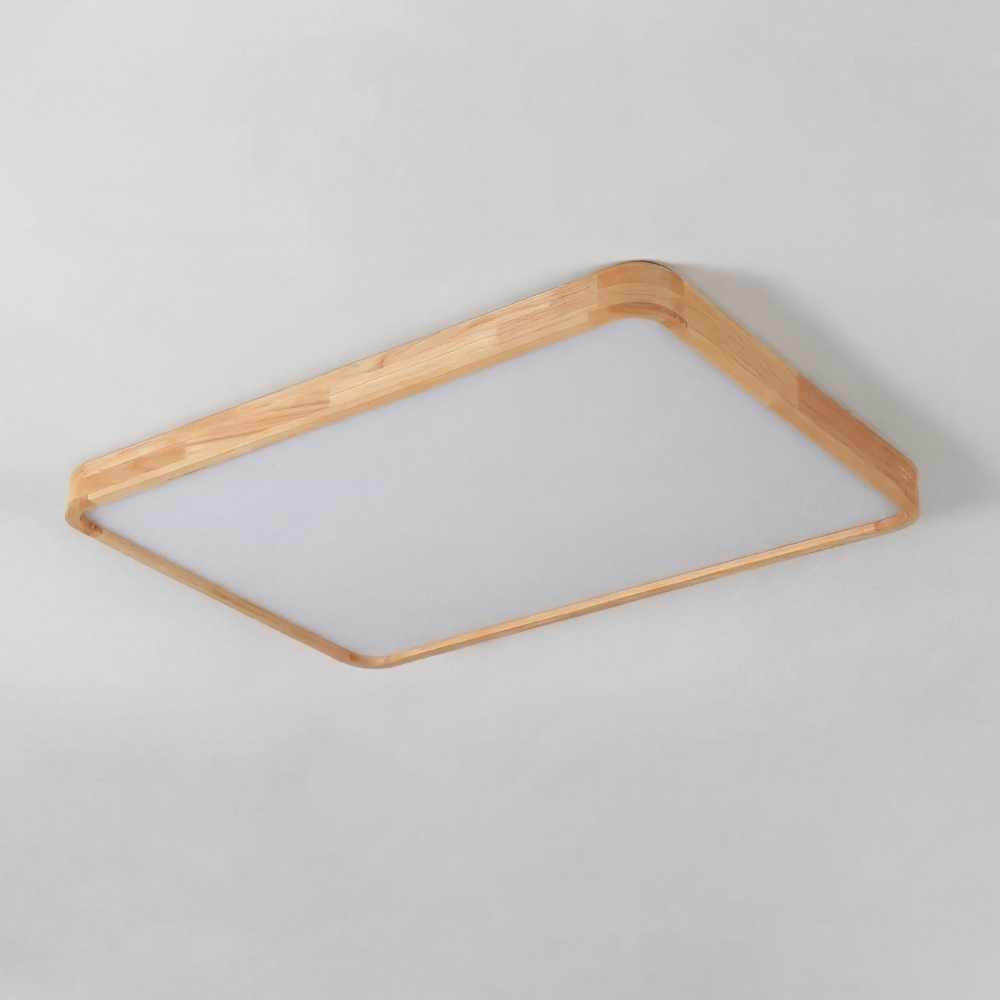 LignoForma Deckenleuchte in geometrischer Form &ndash; Moderne LED-Holzdecke f&uuml;r Schlafzimmer und Wohnzimmer