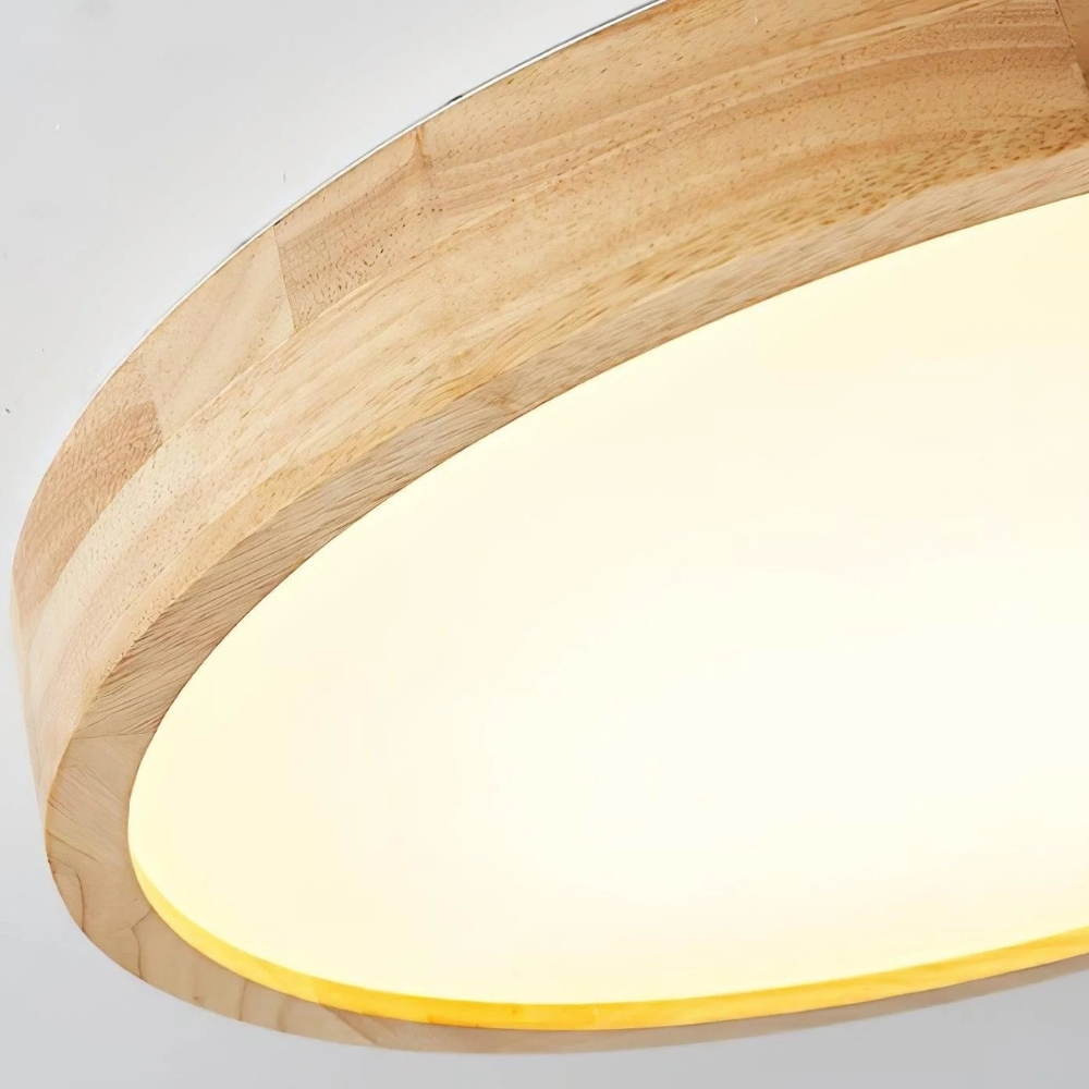 LignoForma Deckenleuchte in geometrischer Form &ndash; Moderne LED-Holzdecke f&uuml;r Schlafzimmer und Wohnzimmer