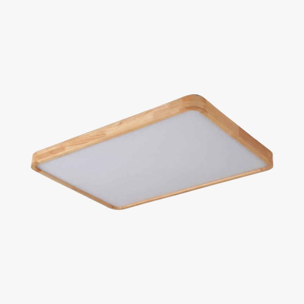 LignoForma Deckenleuchte in geometrischer Form &ndash; Moderne LED-Holzdecke f&uuml;r Schlafzimmer und Wohnzimmer