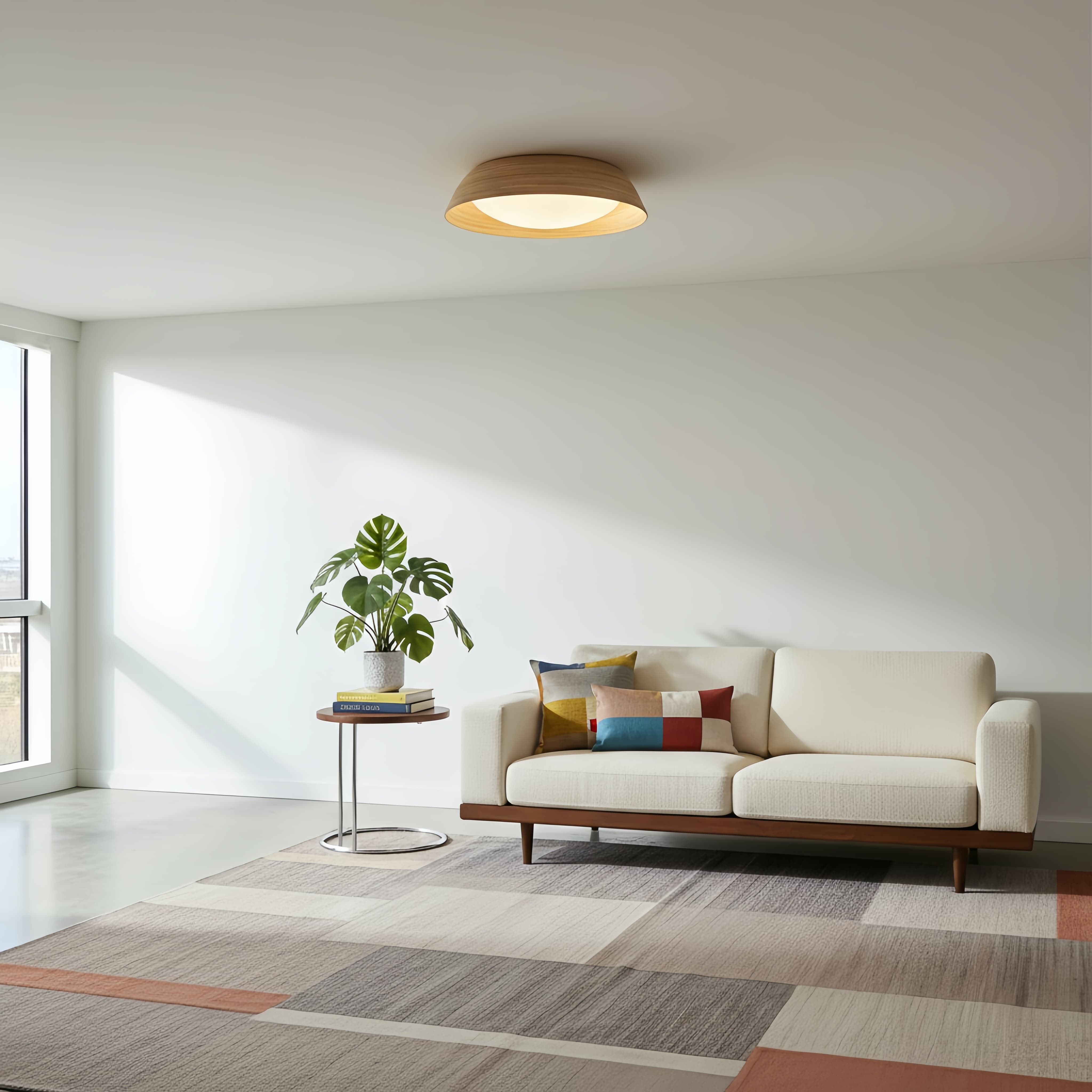 Bambori Japandi Style Deckenleuchte mit Bambusstruktur - Nat&uuml;rliches Akzentlicht f&uuml;r das Wohnzimmer