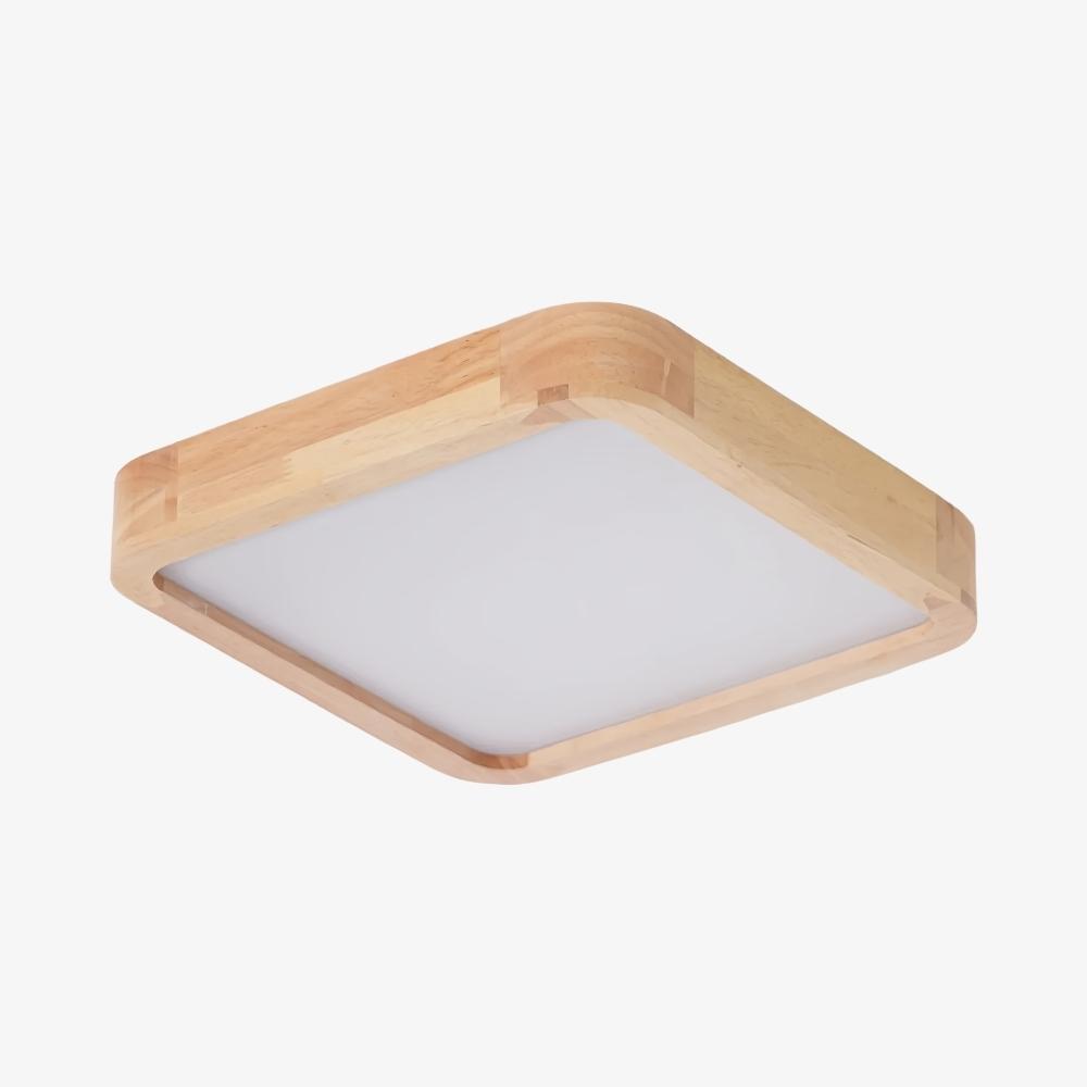 LignoForma Deckenleuchte in geometrischer Form &ndash; Moderne LED-Holzdecke f&uuml;r Schlafzimmer und Wohnzimmer